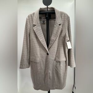 Sanctuary Women’s Refresh Blazer Plaid Size 1X New With Tags